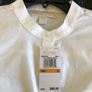 MICHAEL KORS- white sleeveless shirt